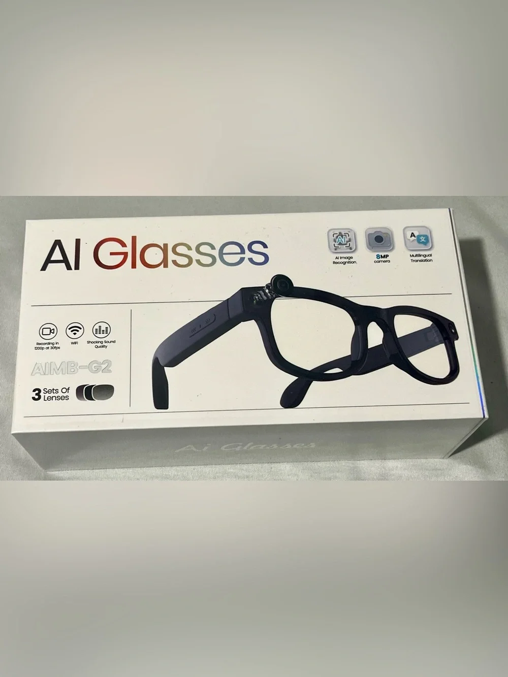 Smart AI Eyewear in Black